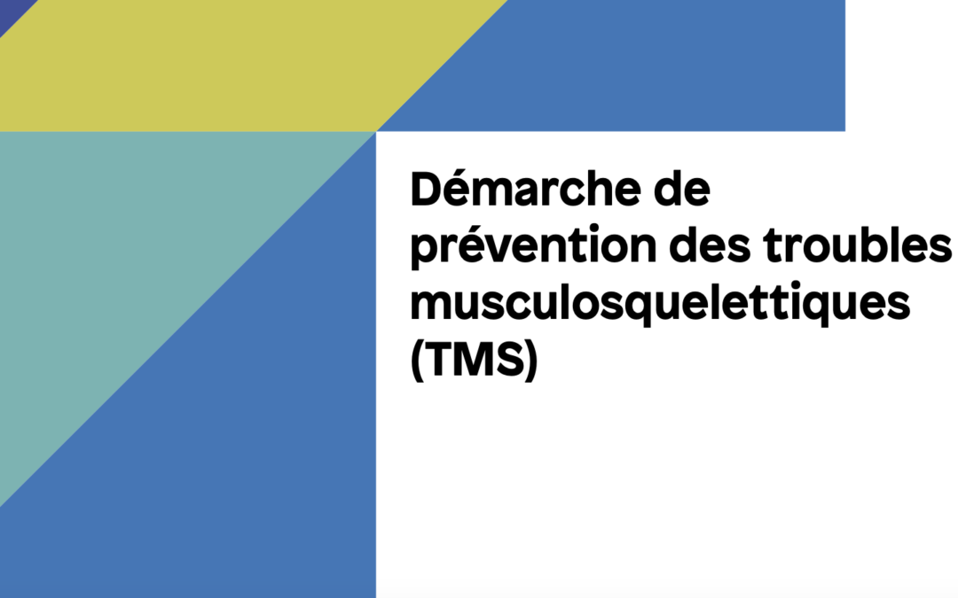 Prévention des troubles musculosquelettiques (TMS) : une nouvelle brochure de l’INRS